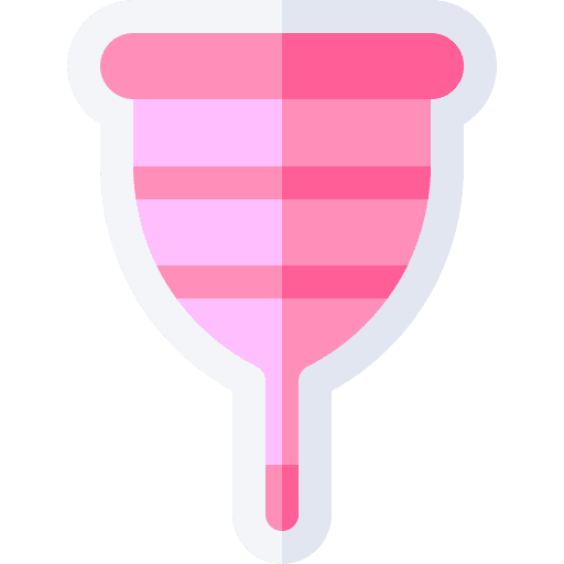 Menstrual cup menstruation sanitary hygiene icon