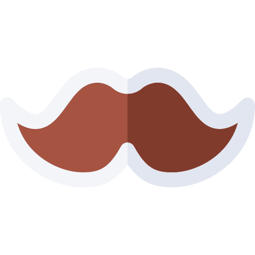 Moustache fashion masculine beauty icon