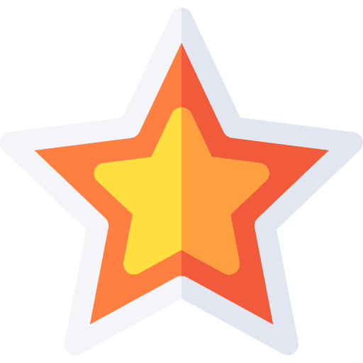 Star sign shape star icon