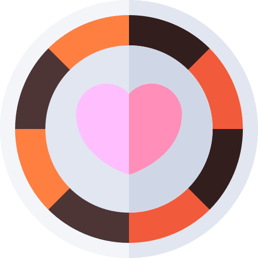 Sticker badge love heart icon