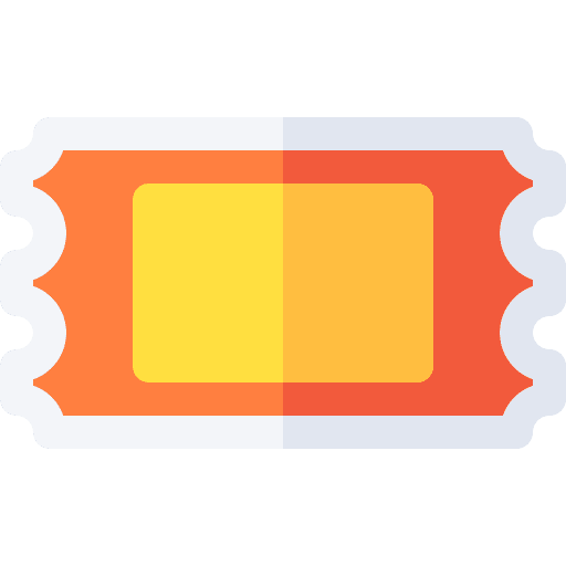 Ticket entertainment concert validating ticket icon