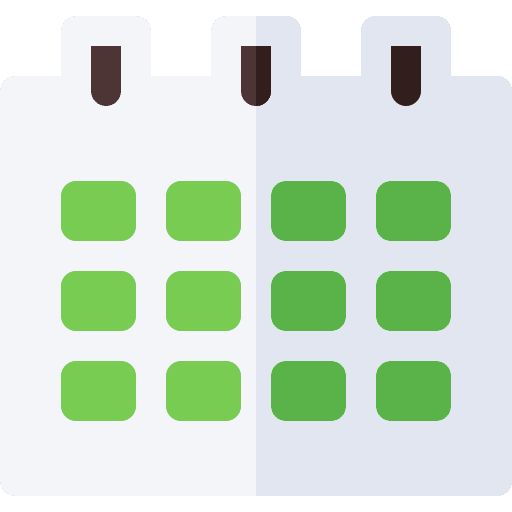 Time and date calendar time and date organization icon