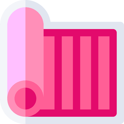 Yoga mat gymnastics yoga mat excercise icon
