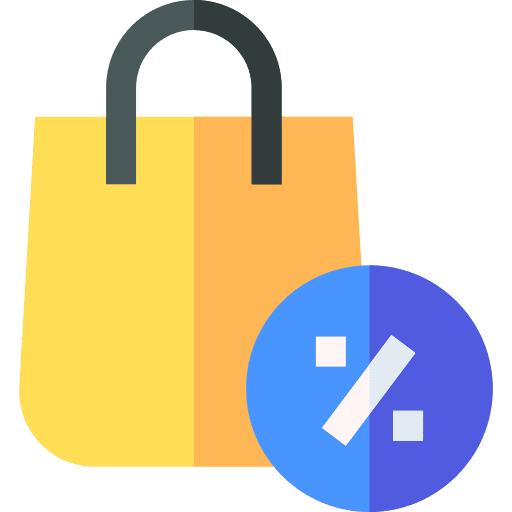 Discount percentage commerce and shopping buy icon