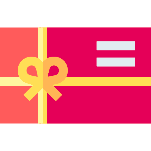 Gift card gift card voucher commerce and shopping icon