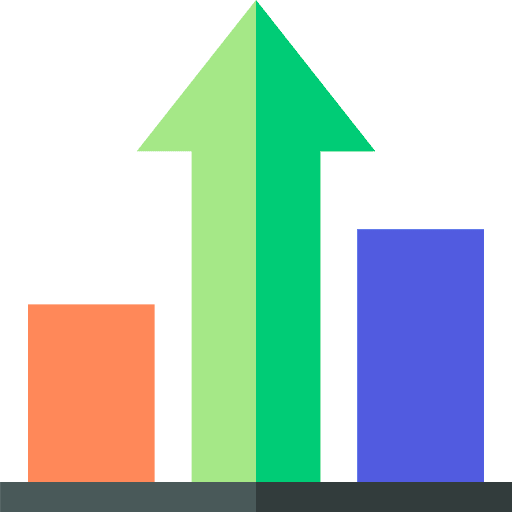 Graphic business diagram statistics icon