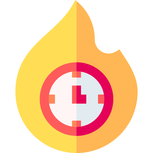 Hot sale time flame fire icon