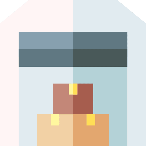Warehouse packages cardboard logistics icon