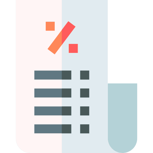 Bill receipt invoice pay icon
