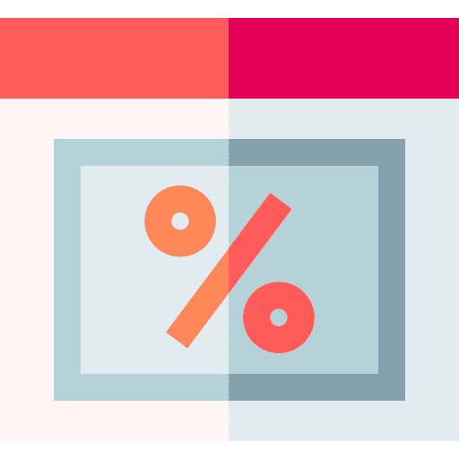 Calendar offer shopping time icon