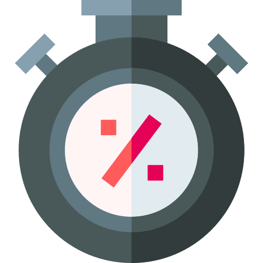 Chronometer stopwatch time and date chronometer icon