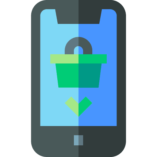 Online shopping smartphone ecommerce online shopping icon