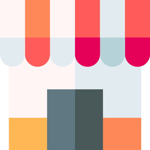 Store commerce and shopping market retail icon