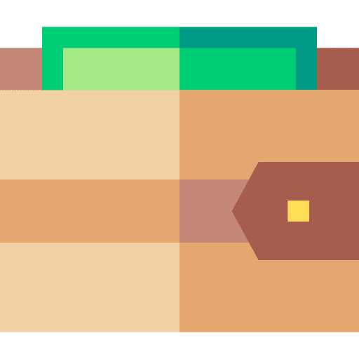 Wallet business billfold holder icon