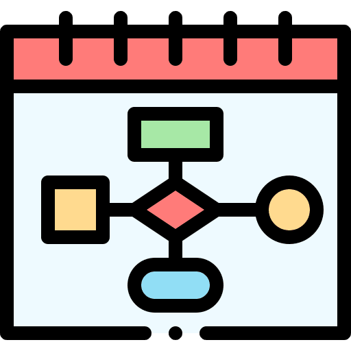 Calendar schedule time and date calendar icon