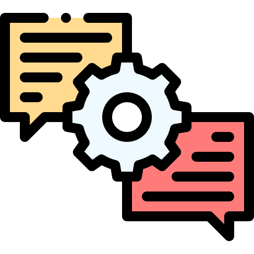 Conversation chat settings communications icon