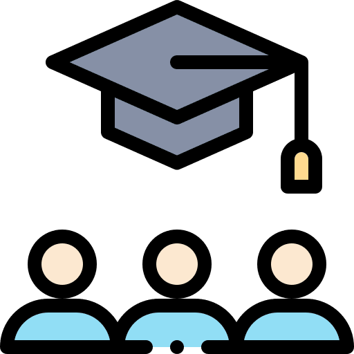 Graduation graduate people cap icon
