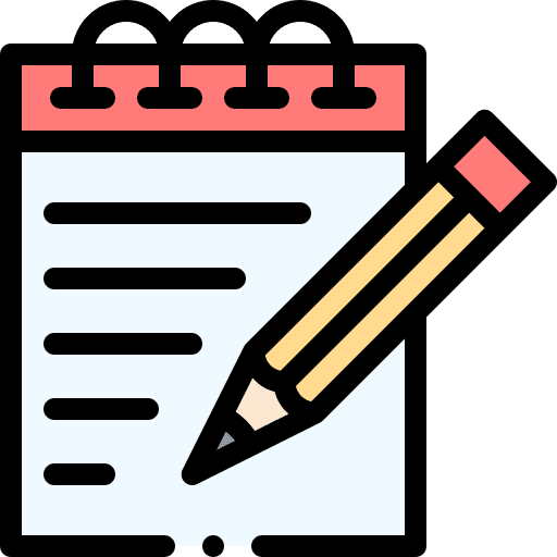 Notebook education note planning icon