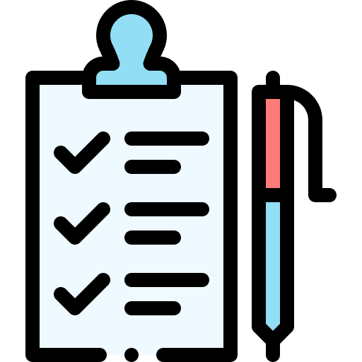 Clipboard pen submission appraisal icon