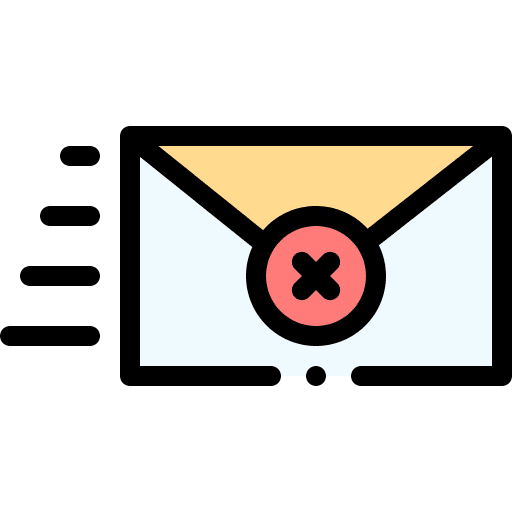 Spam envelope security message icon