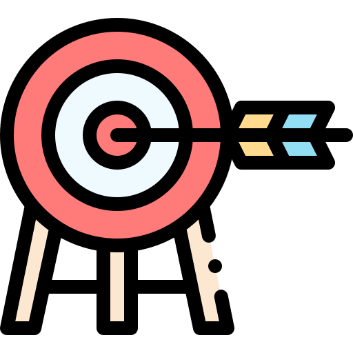Target business and finance arrow sports and competition icon