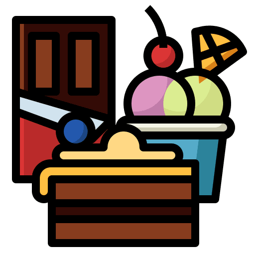 Dessert cake summertime summer icon