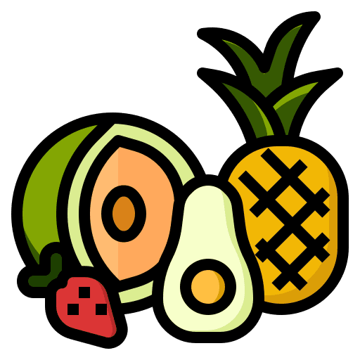 Fruits supermarket agriculture grocery store icon