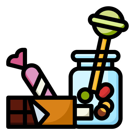 Candy kid wrapper fairground icon