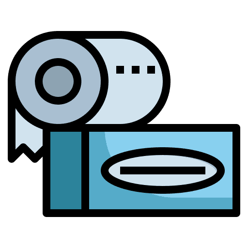 Toilet paper paper roll tissue roll tissue icon