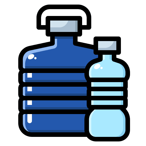 Water bottle food and restaurant drinks water bottle icon