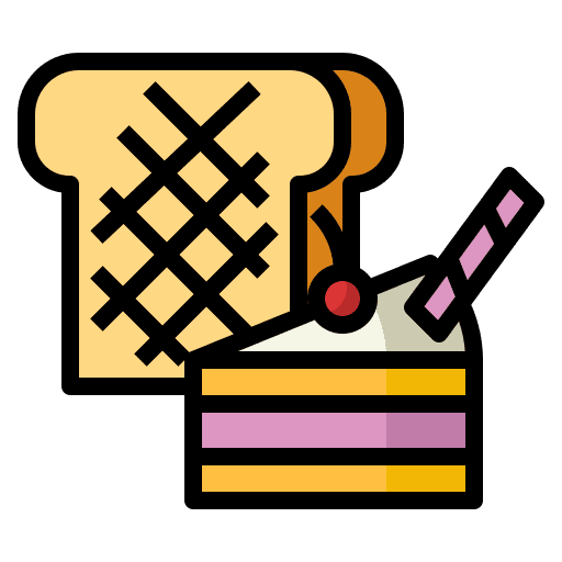 Bakery breakfast bakery toast icon