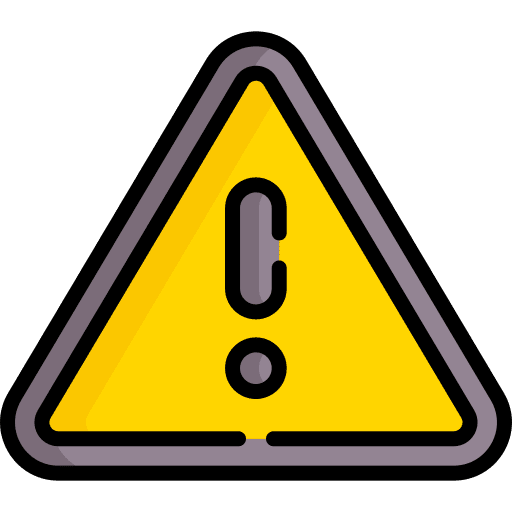 Warning signs attention warning icon
