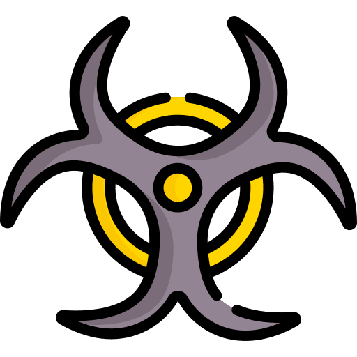 Biohazard maps and flags hazard biohazard icon