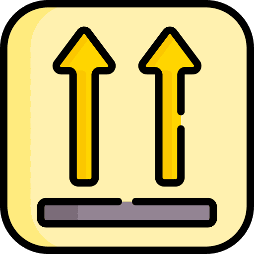 This side up send this side up gift box icon