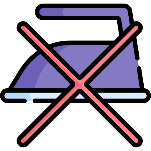 Do not iron temperature no ironing wash icon