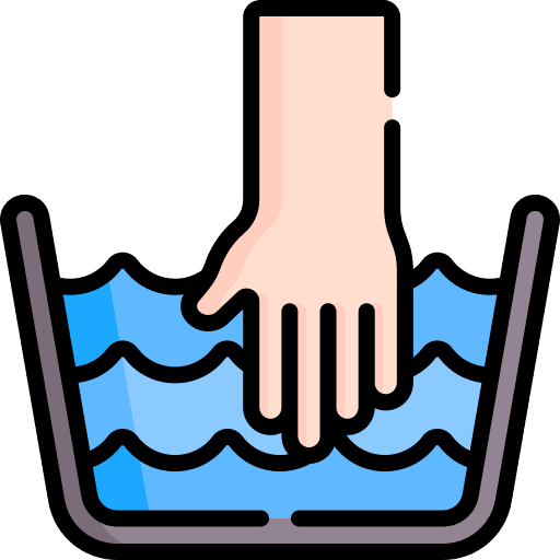 Hand wash clothing cloth shapes and symbols icon