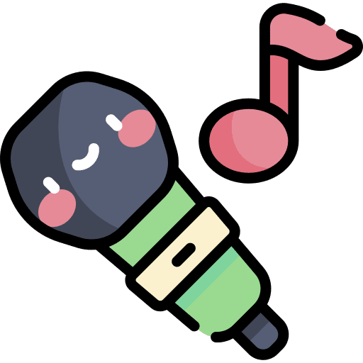 Microphone music and multimedia music sing icon