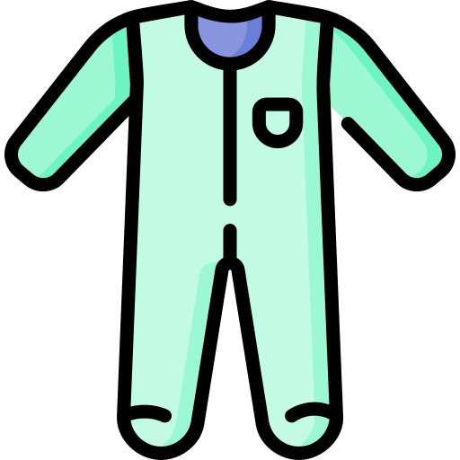 Pajamas baby onesie pajamas icon