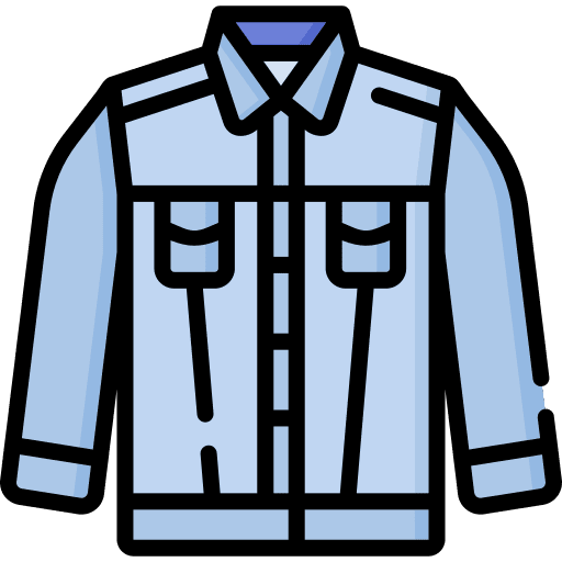 Denim jacket winter outfit clothes icon