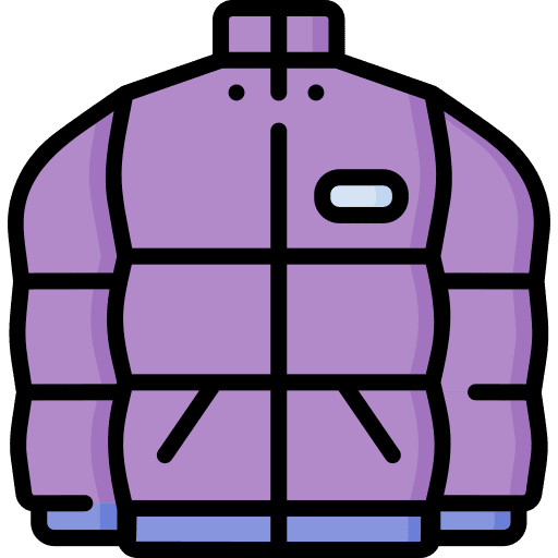 Puffer coat fashion garment puffer coat icon