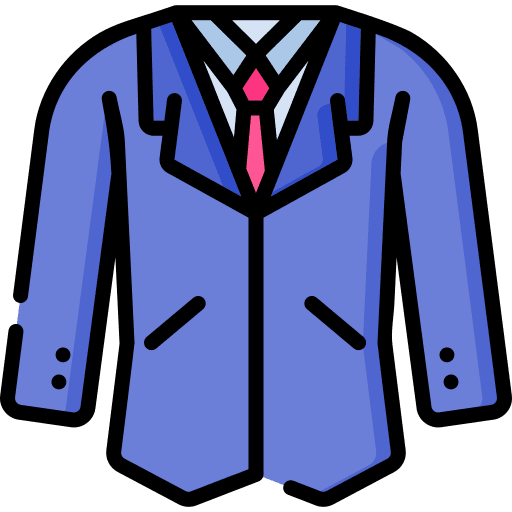 Suit fashion male clothes jacket icon