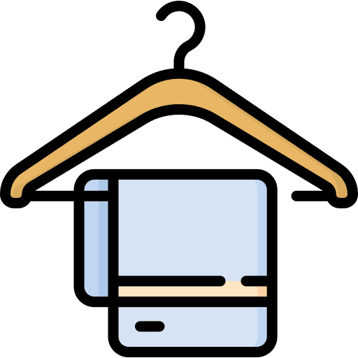 Towel hanger towel cleaning dry icon