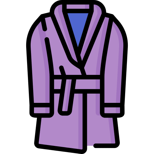 Bathrobe bathrobe bathing dry icon