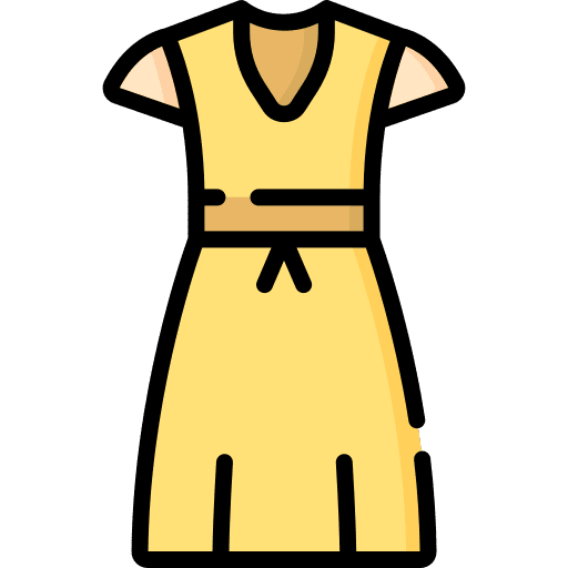 Dress garment dress femenine icon