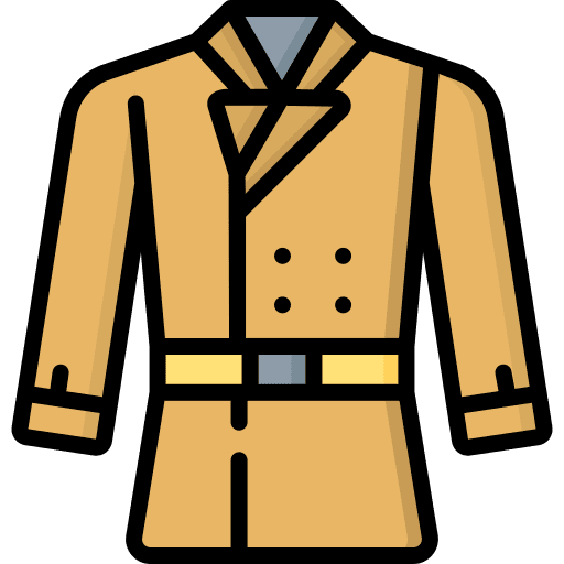 Long coat jacket clothes long coat icon