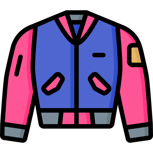 Varsity garment varsity jacket education icon