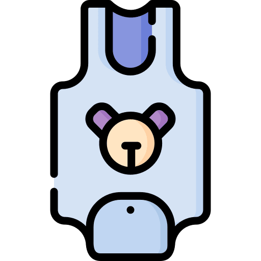 Bodysuit garment children clothes icon