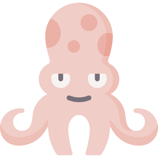 Kraken mythical creature ghost sea icon