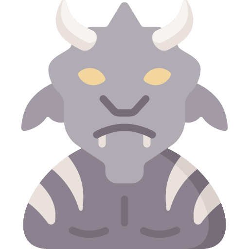 Monster fantasy mythical creature avatar icon
