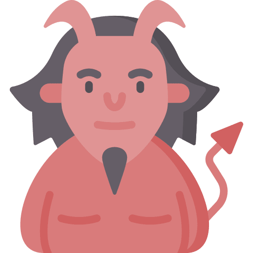 Demon creature character user icon
